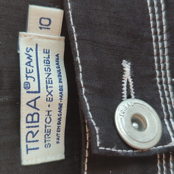 Tribal Jeans 2 Piece Capri Suit Size 10 - Picture 7 of 7